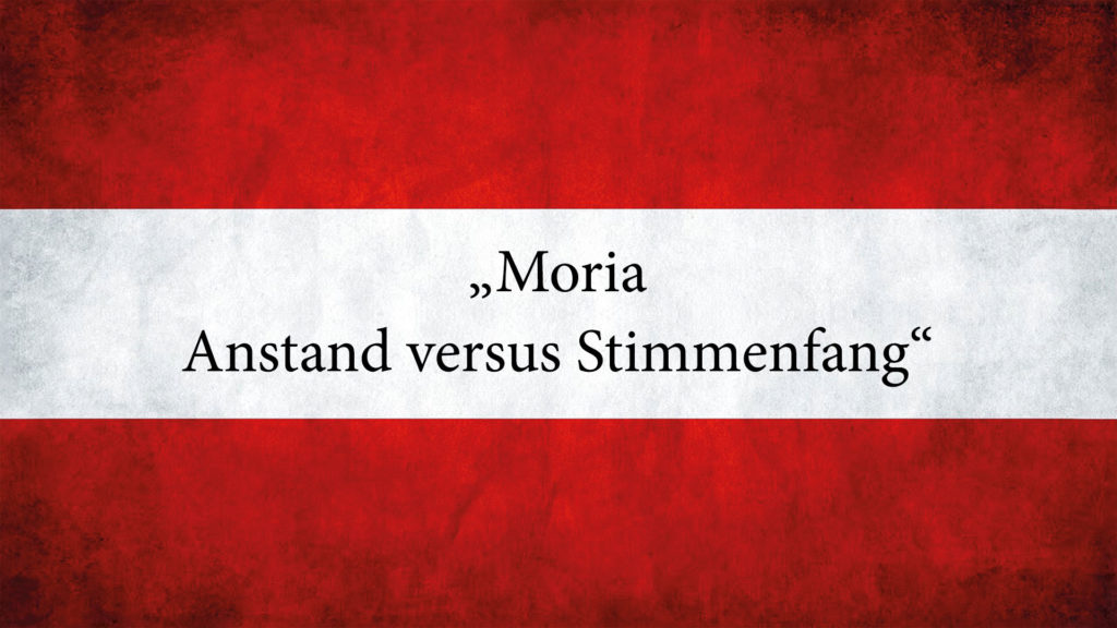 Read more about the article Moria – Anstand versus Stimmenfang
